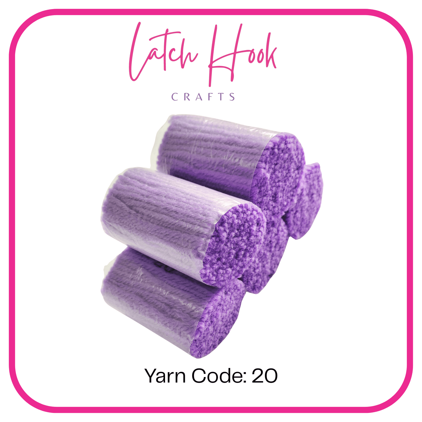 Amethyst Bloom Latch Hook Yarn - Latch Hook Crafts