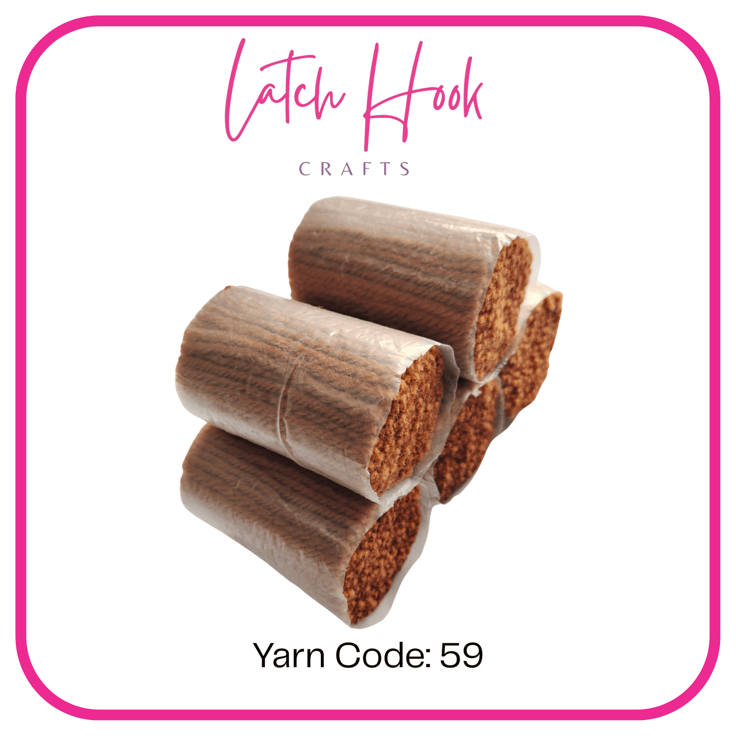 Chestnut Spice Latch Hook Yarn - Latch Hook Crafts