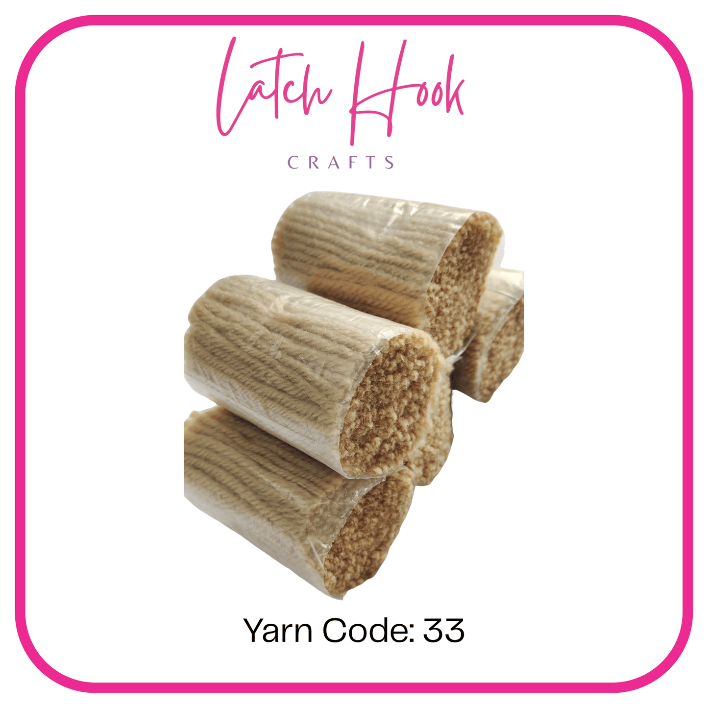 Honey Wheat Latch Hook Yarn - Latch Hook Crafts