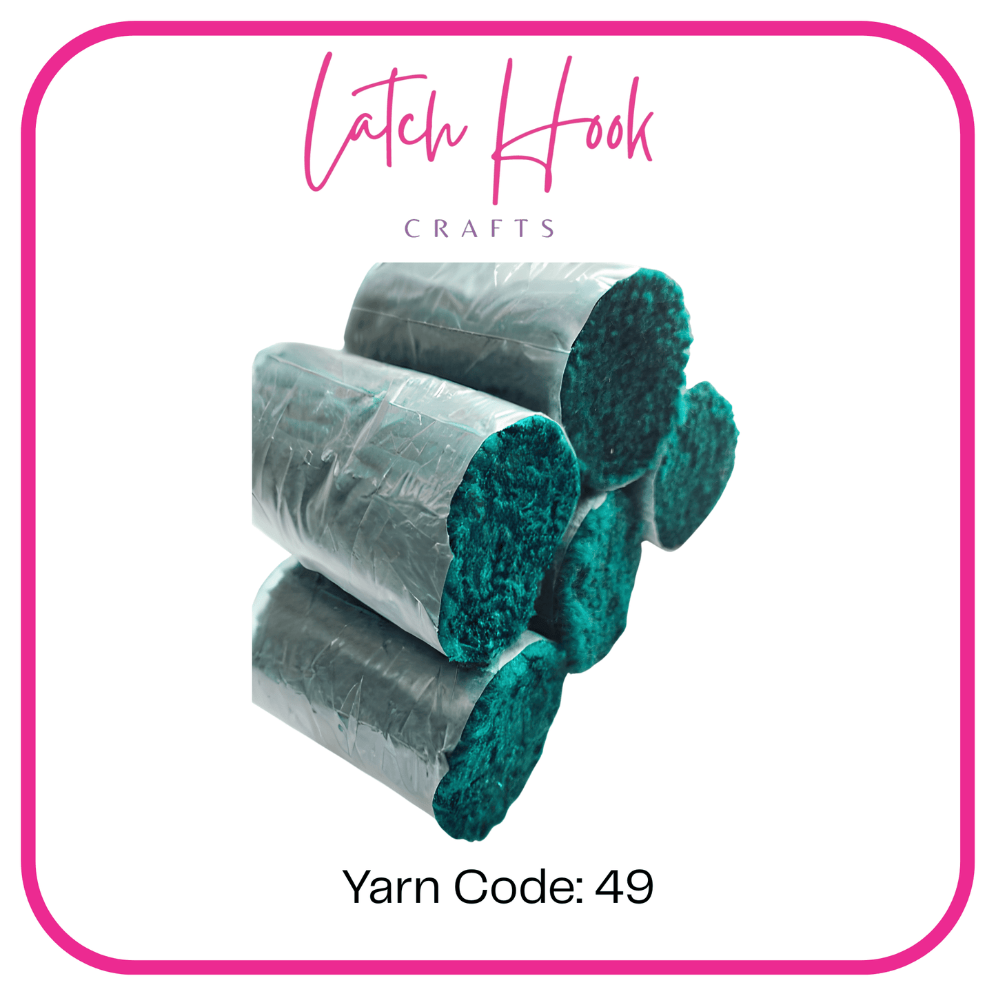 Pacific Teal Latch Hook Yarn - Latch Hook Crafts