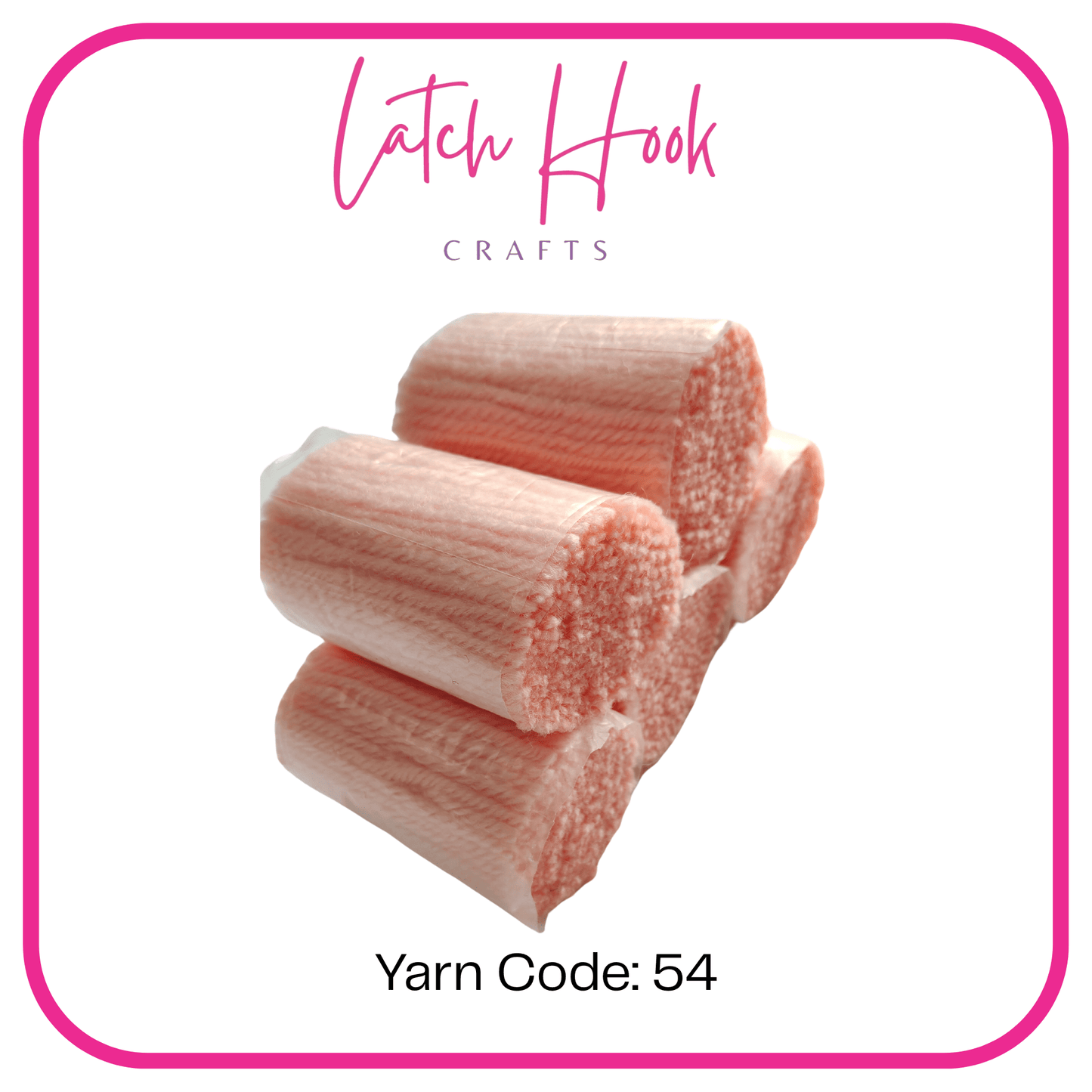 Peach Sorbet Latch Hook Yarn - Latch Hook Crafts