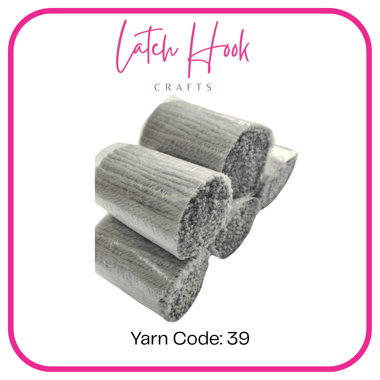 Silver Pebble Latch Hook Yarn - Latch Hook Crafts