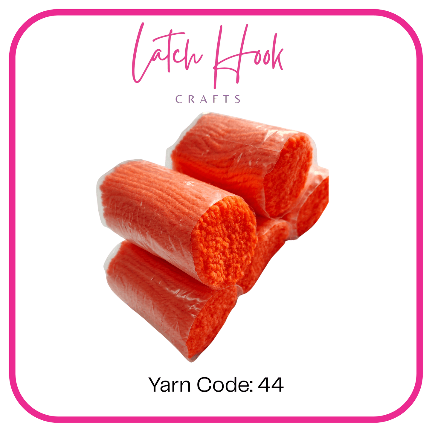 Sunset Coral Latch Hook Yarn - Latch Hook Crafts