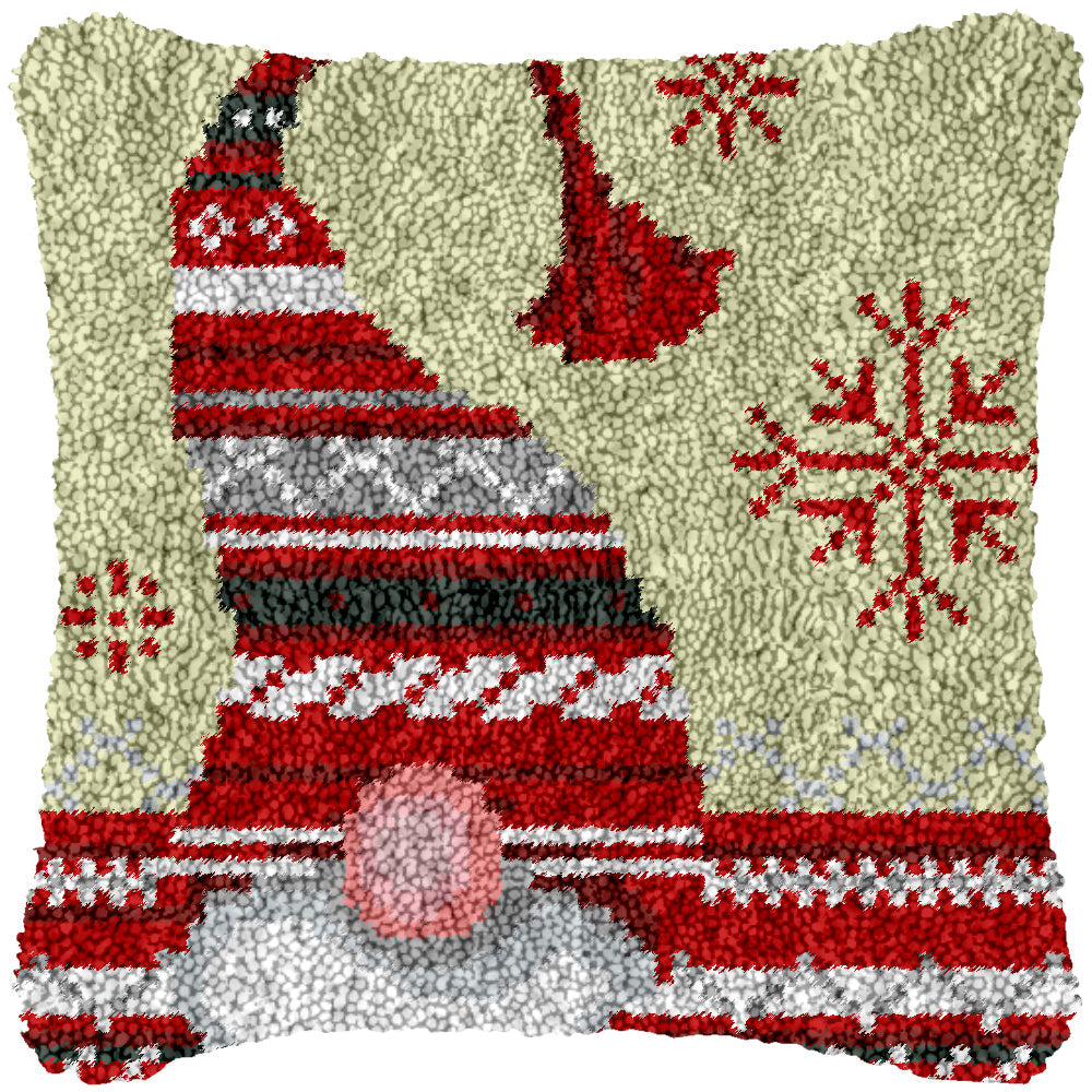Santa Elf DIY Latch Hook Pillowcase Making Kit For Adults – Latch