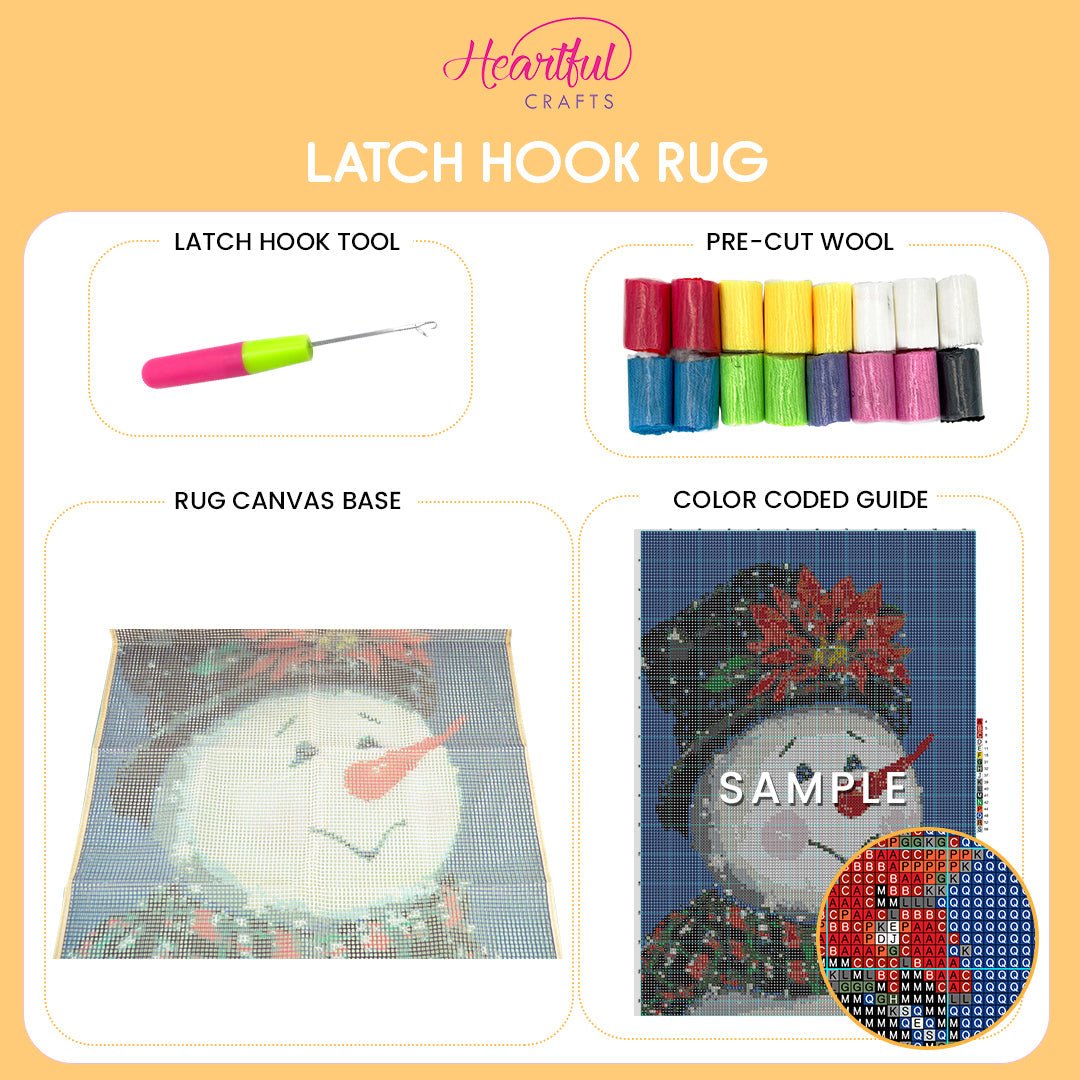 Tree of Fortune - Latch Hook Rug Kit - Heartful Crafts | DIY Latch Hook