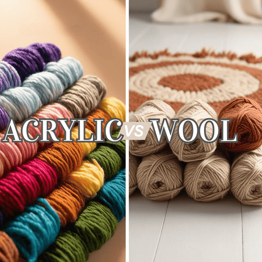 Acrylic vs. Wool Yarn: Which is Best for Your Latch Hooking Project? - Latch Hook Crafts