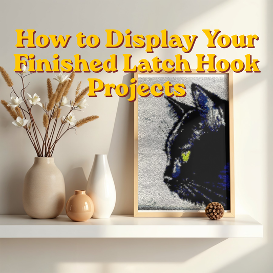 How to Display Your Finished Latch Hook Projects