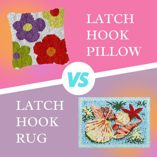 Pillow vs. Rug: Which Latch Hook Kit is Right for Your Space? - Latch Hook Crafts