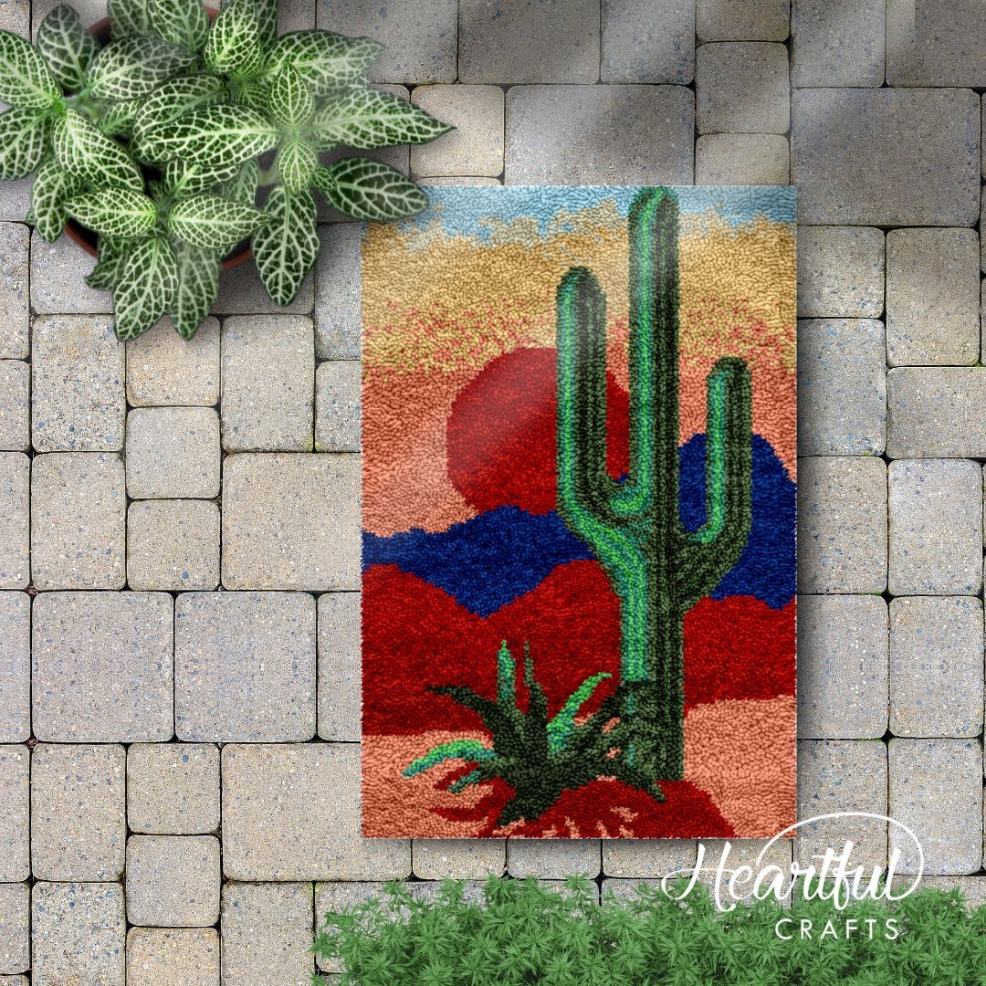 LUBOT Christmas Truck Latch Hook Kit - Make Your Own Cozy Rug Or Pillow Cover With Easy Crochet Pattern