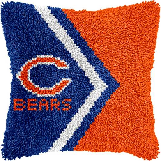 Chicago Bears - Latch Hook Pillow Kit