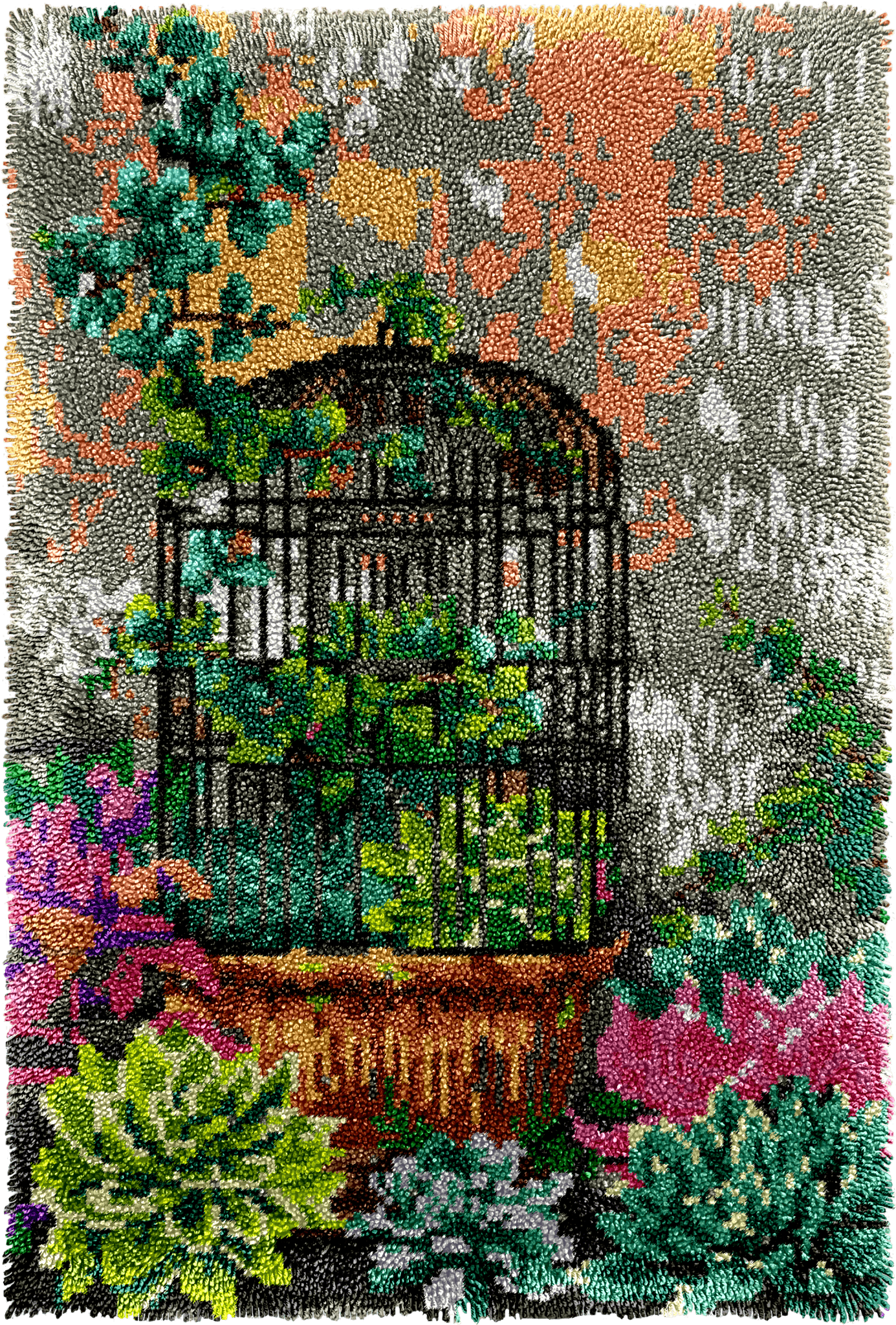 Botanical Sanctuary - Latch Hook Rug Kit - Latch Hook Crafts