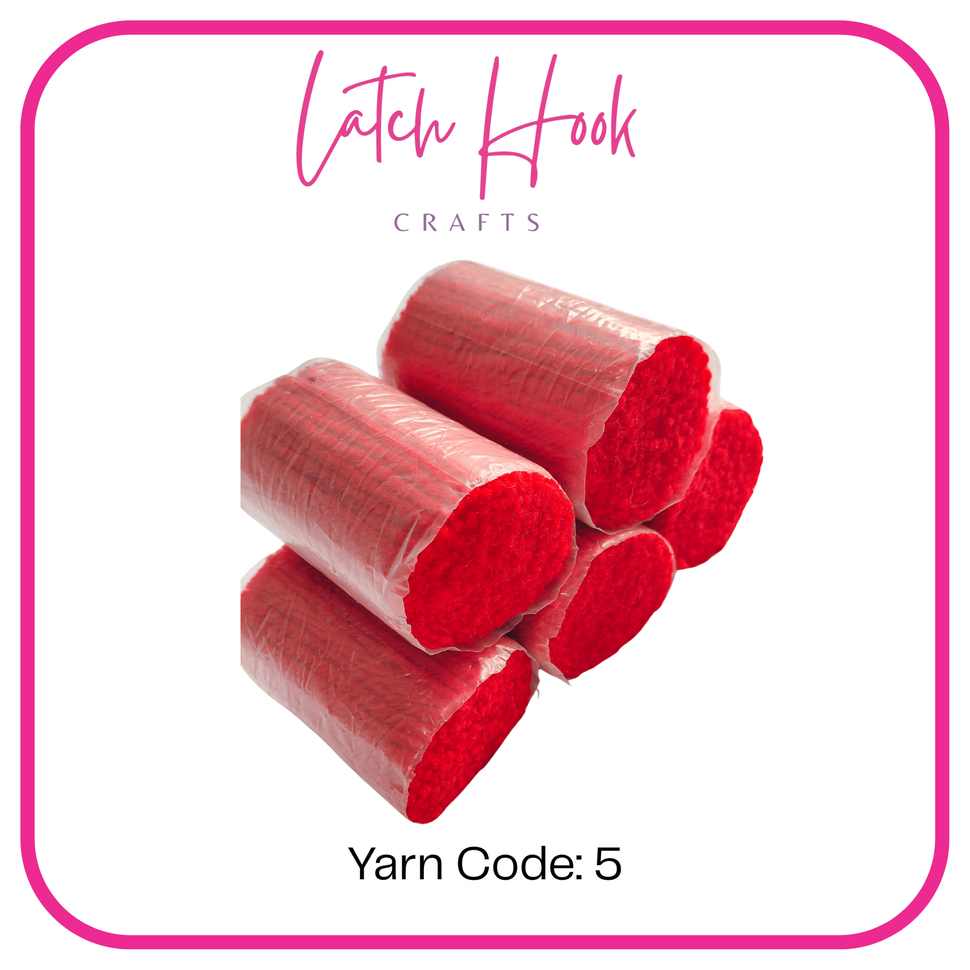 Candy Apple Red Latch Hook Yarn - Latch Hook Crafts