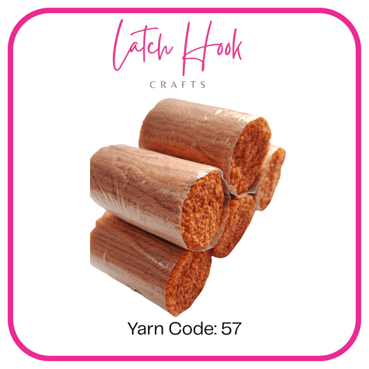Cinnamon Bark Latch Hook Yarn - Latch Hook Crafts