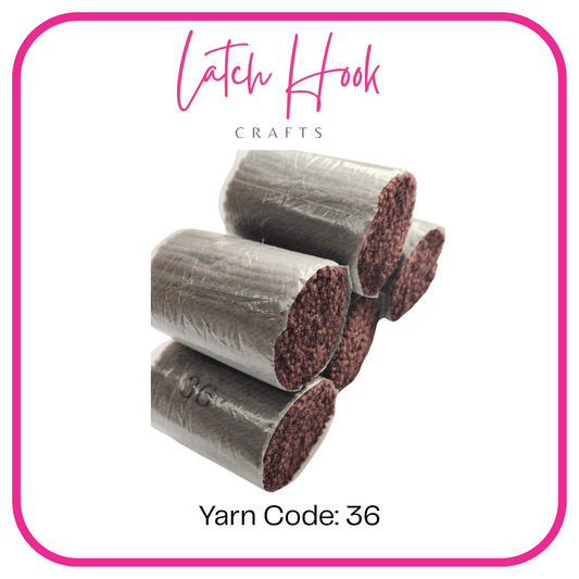Cocoa Bean Latch Hook Yarn - Latch Hook Crafts