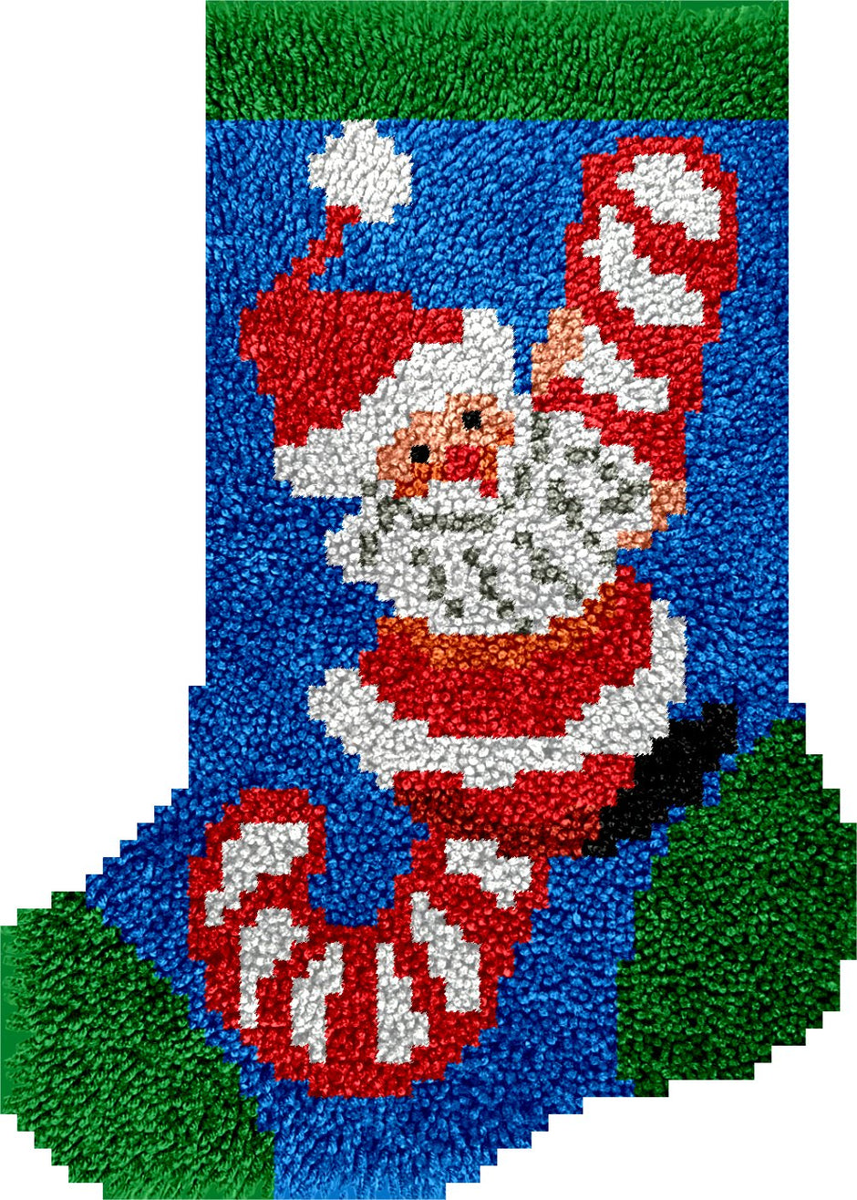 Latch hook christmas stockings