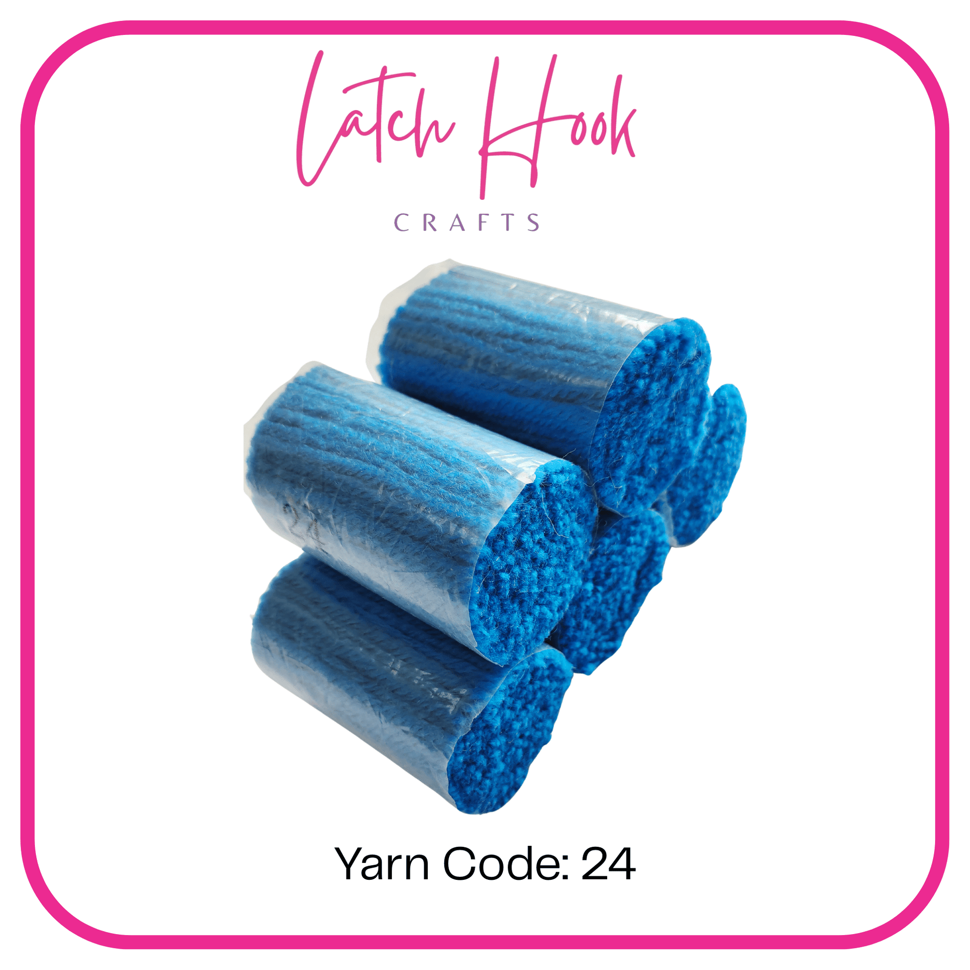 Electric Azure Latch Hook Yarn - Latch Hook Crafts