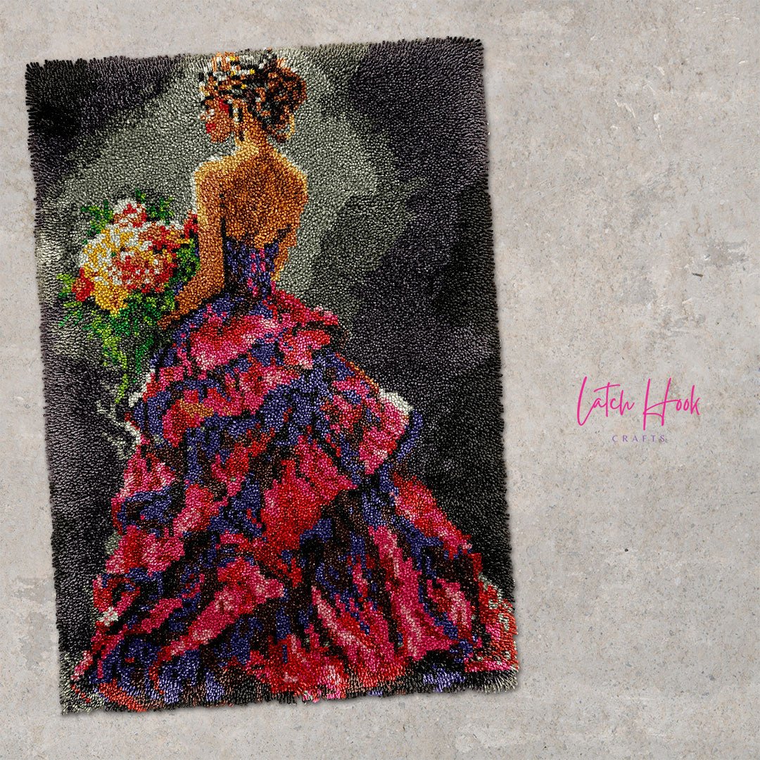 Elegant Woman - Latch Hook Rug Kit - Latch Hook Crafts