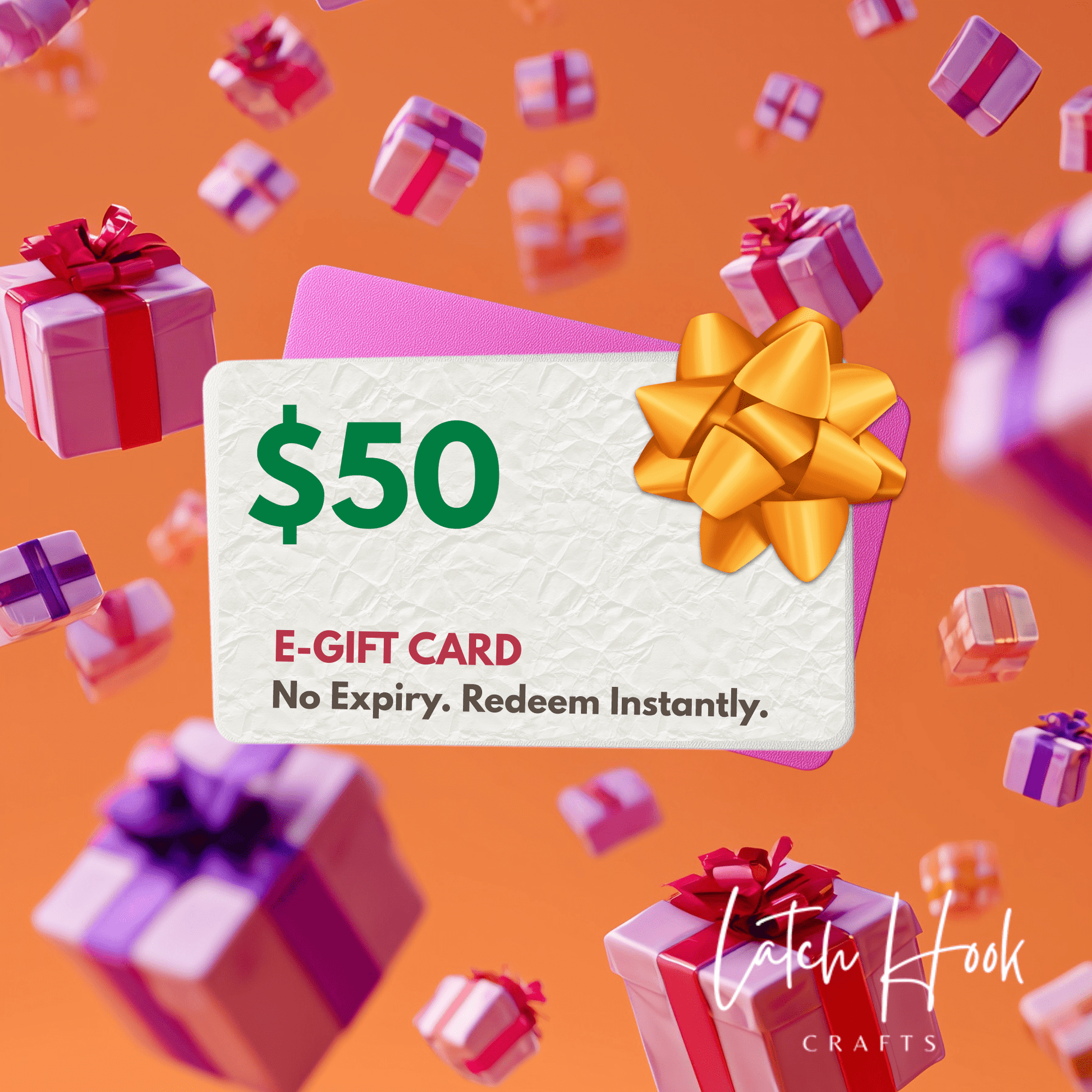 Latch Hook Crafts Gift Card - Latch Hook Crafts