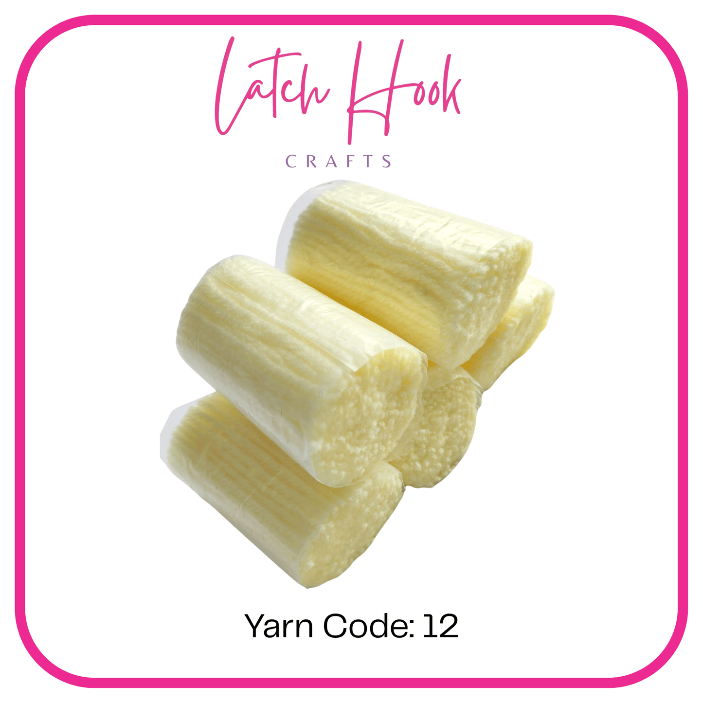 Lemon Chiffon Latch Hook Yarn - Latch Hook Crafts