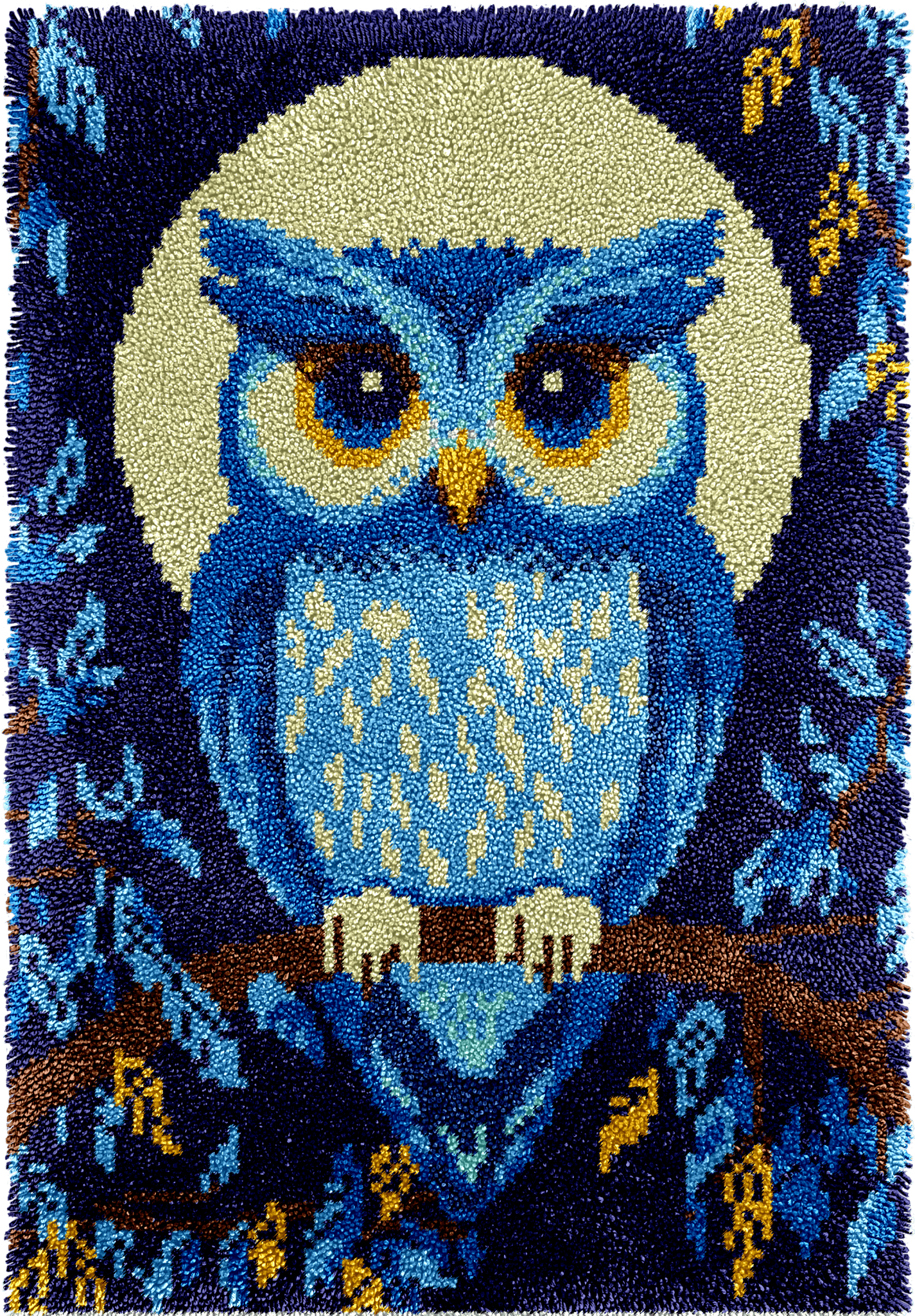 Moonlit Owl - Latch Hook Rug Kit - Latch Hook Crafts