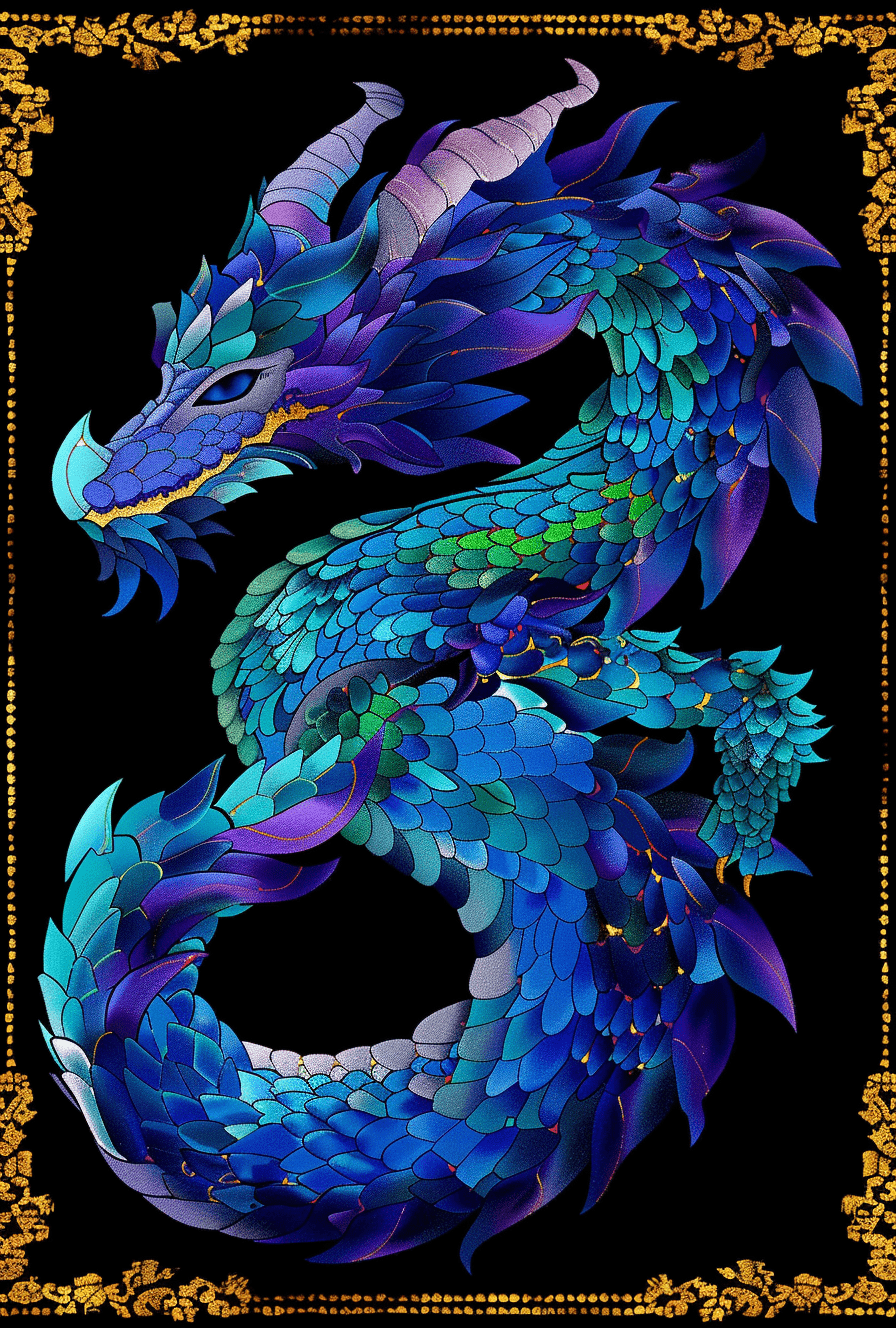 Mythic Dragon - Latch Hook Rug Kit - Latch Hook Crafts