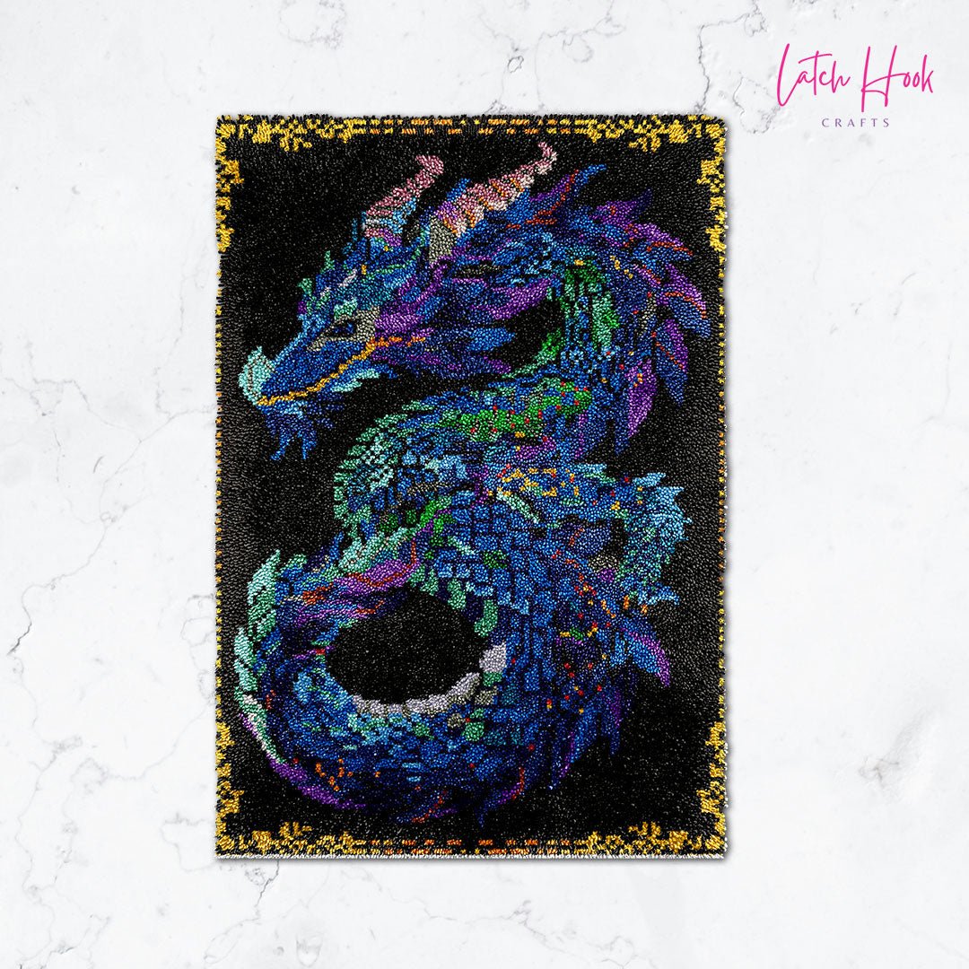 Mythic Dragon - Latch Hook Rug Kit - Latch Hook Crafts