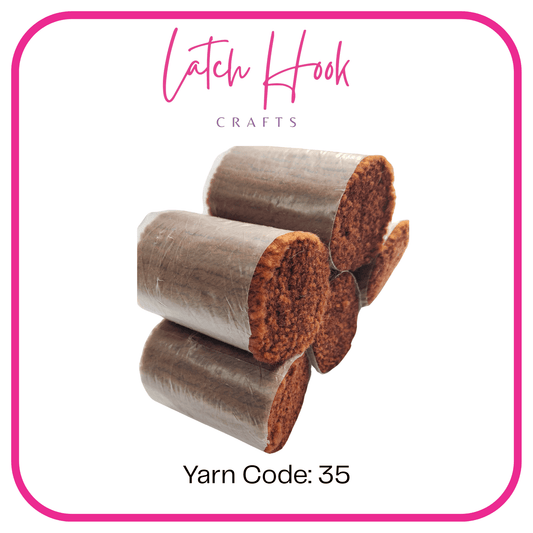 Nutmeg Latte Latch Hook Yarn - Latch Hook Crafts