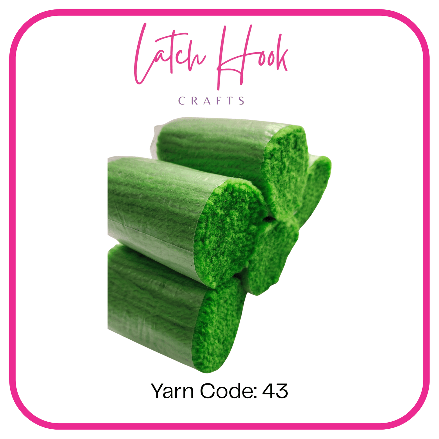 Parakeet Green Latch Hook Yarn - Latch Hook Crafts