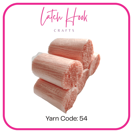 Peach Sorbet Latch Hook Yarn - Latch Hook Crafts