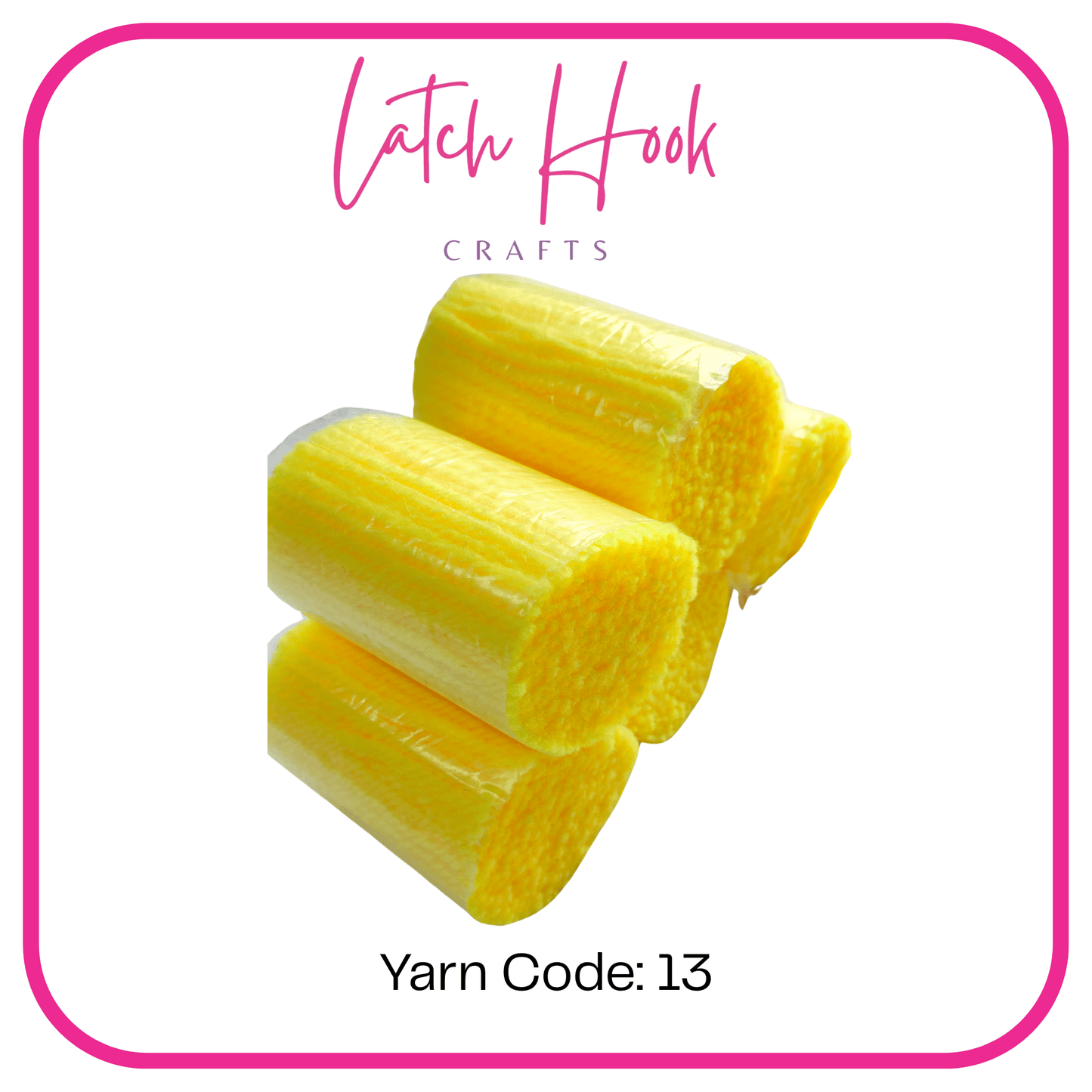 Pineapple Pop Latch Hook Yarn - Latch Hook Crafts