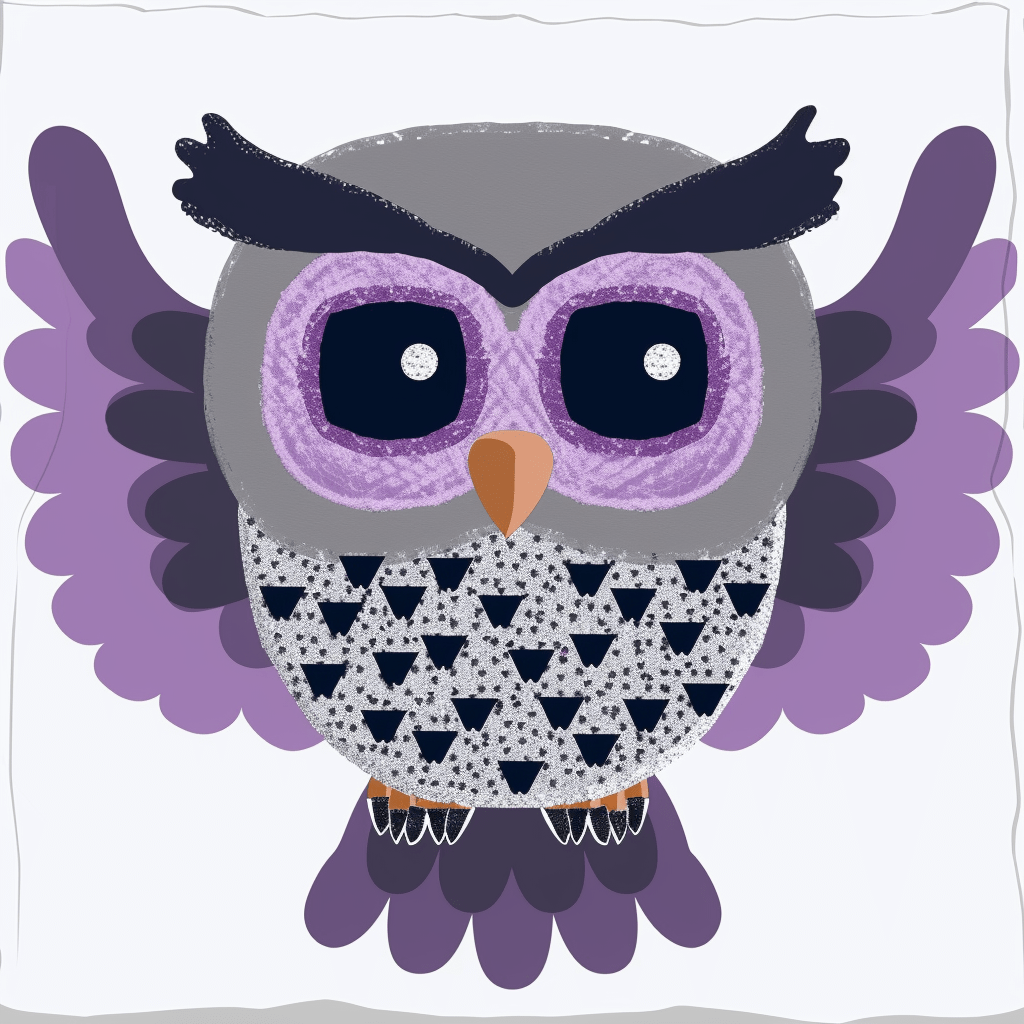 Purple Owl - Latch Hook Pillowcase Kit - Latch Hook Crafts