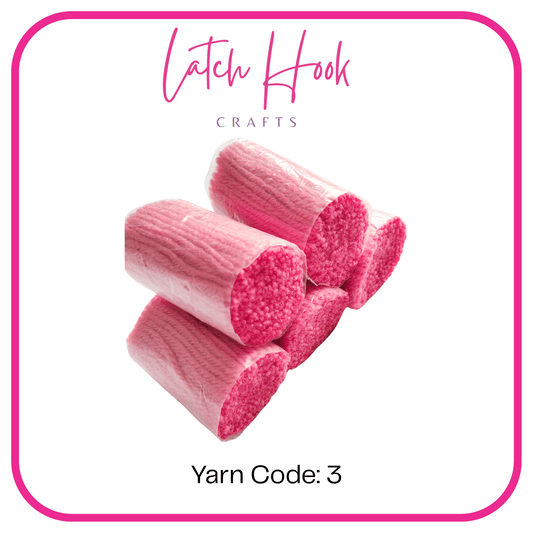 Raspberry Sorbet Latch Hook Yarn - Latch Hook Crafts
