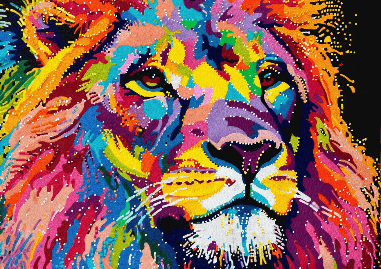 Roar in Color - Latch Hook Rug Kit - Latch Hook Crafts