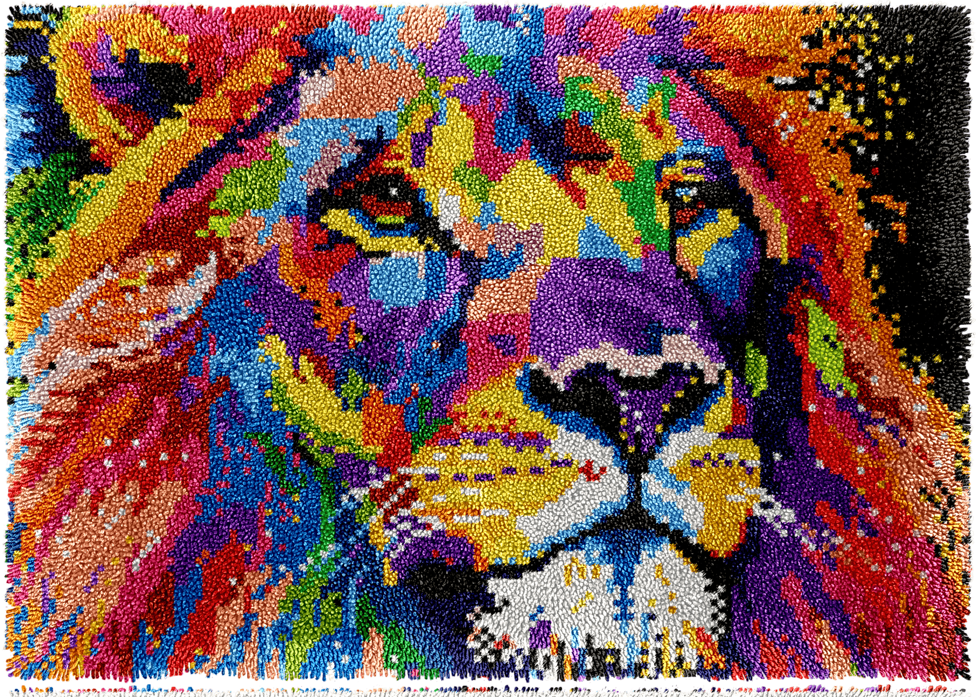 Roar in Color - Latch Hook Rug Kit - Latch Hook Crafts