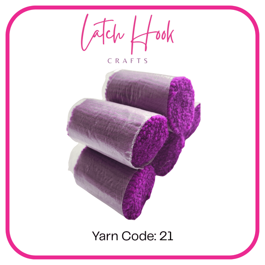 Royal Orchid Latch Hook Yarn - Latch Hook Crafts