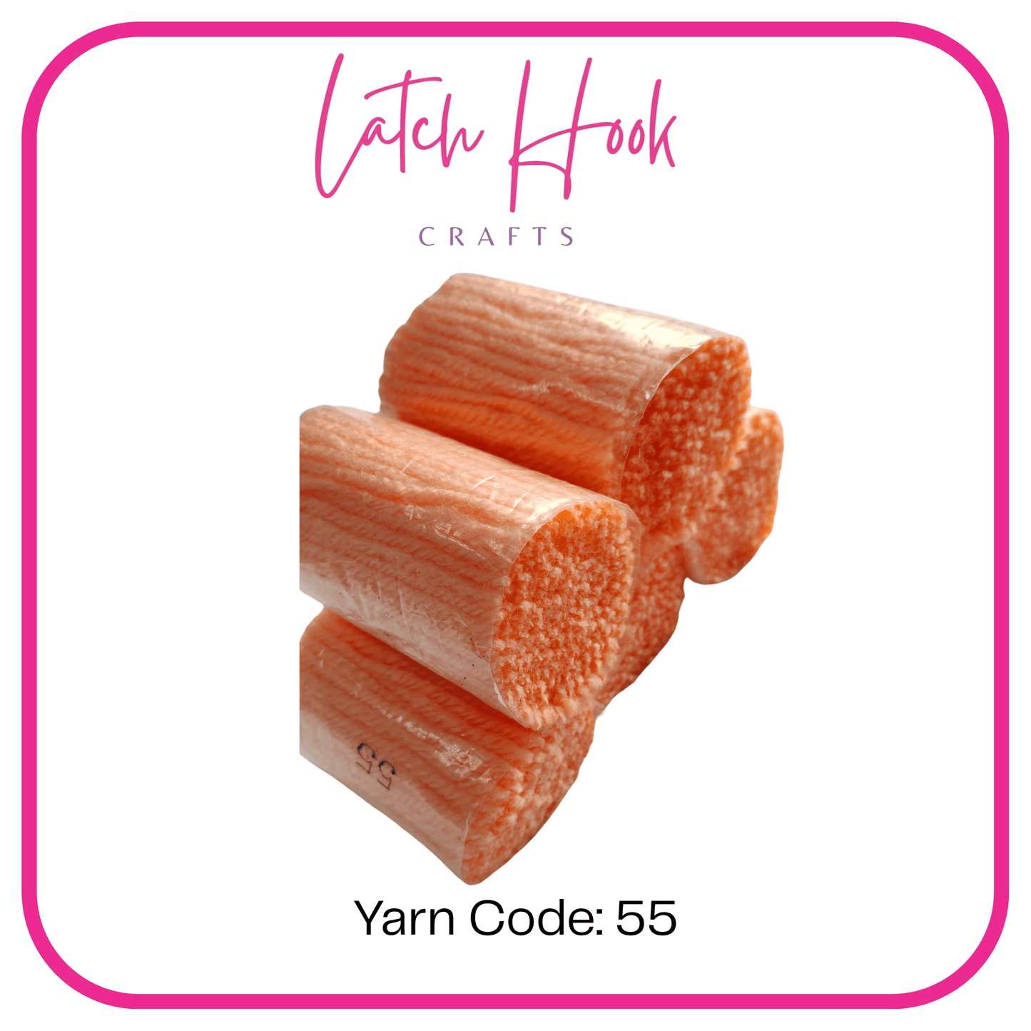 Salmon Mousse Latch Hook Yarn - Latch Hook Crafts