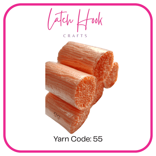 Salmon Mousse Latch Hook Yarn - Latch Hook Crafts