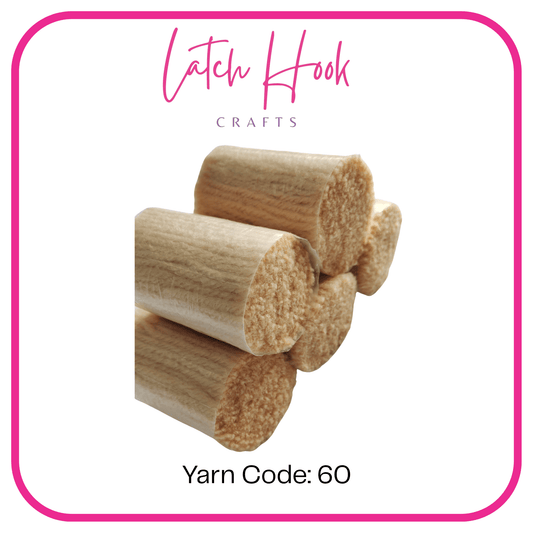 Sand - Dune Beige Latch Hook Yarn - Latch Hook Crafts