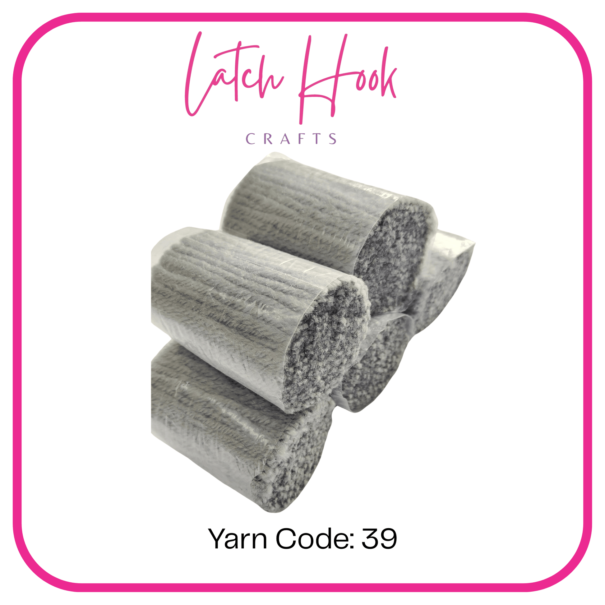 Silver Pebble Latch Hook Yarn - Latch Hook Crafts