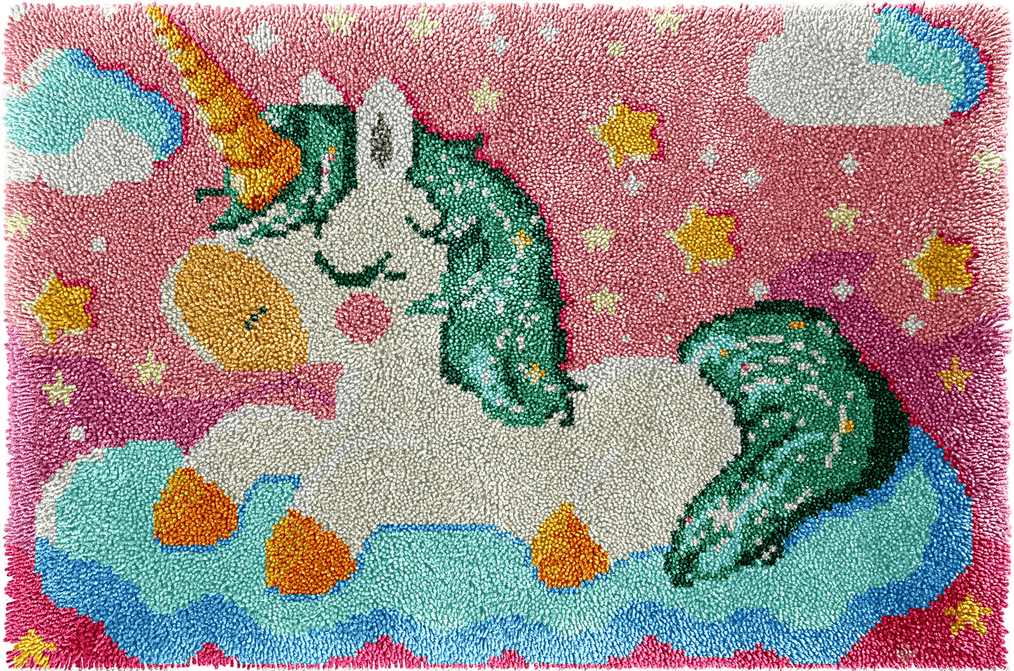 Sparkle Unicorn - Latch Hook Rug Kit - Latch Hook Crafts