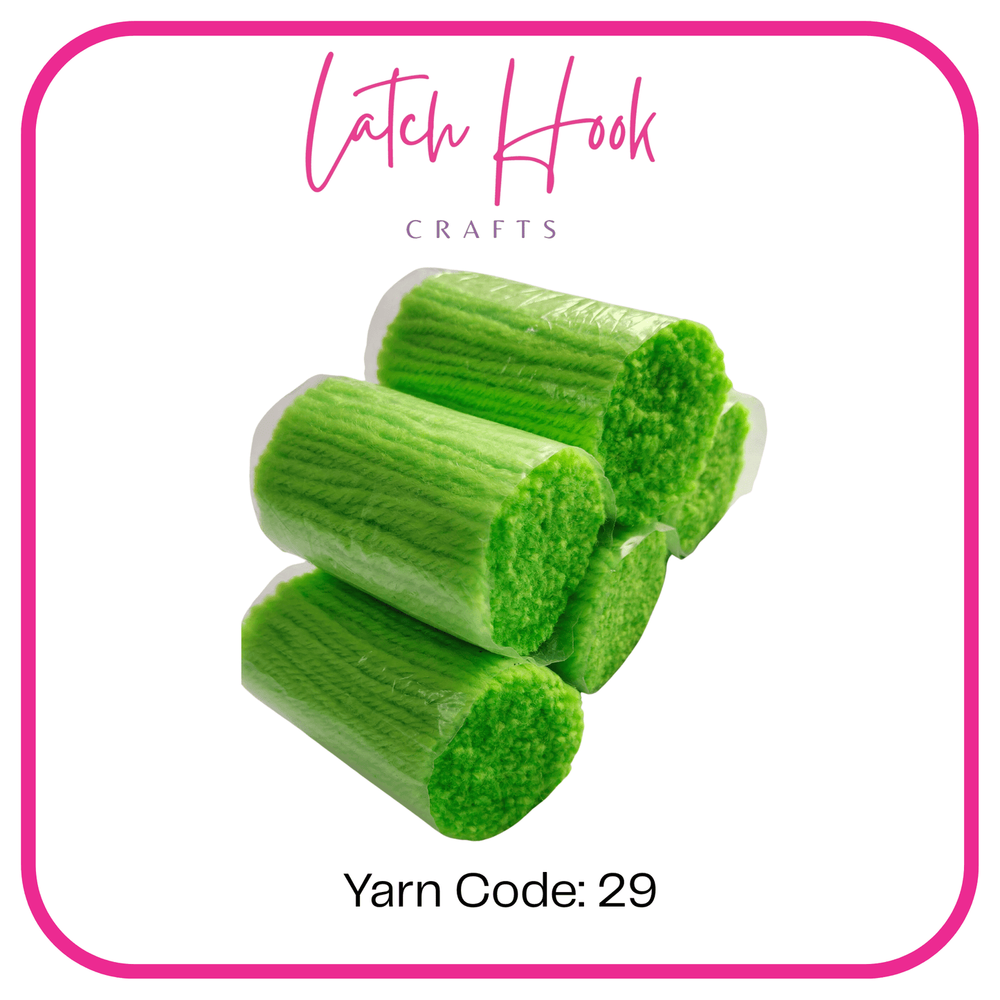 Spring Lime Latch Hook Yarn - Latch Hook Crafts