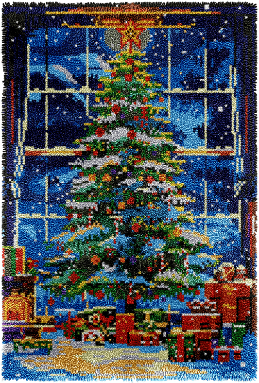 Starlit Tree - Latch Hook Rug Kit - Latch Hook Crafts
