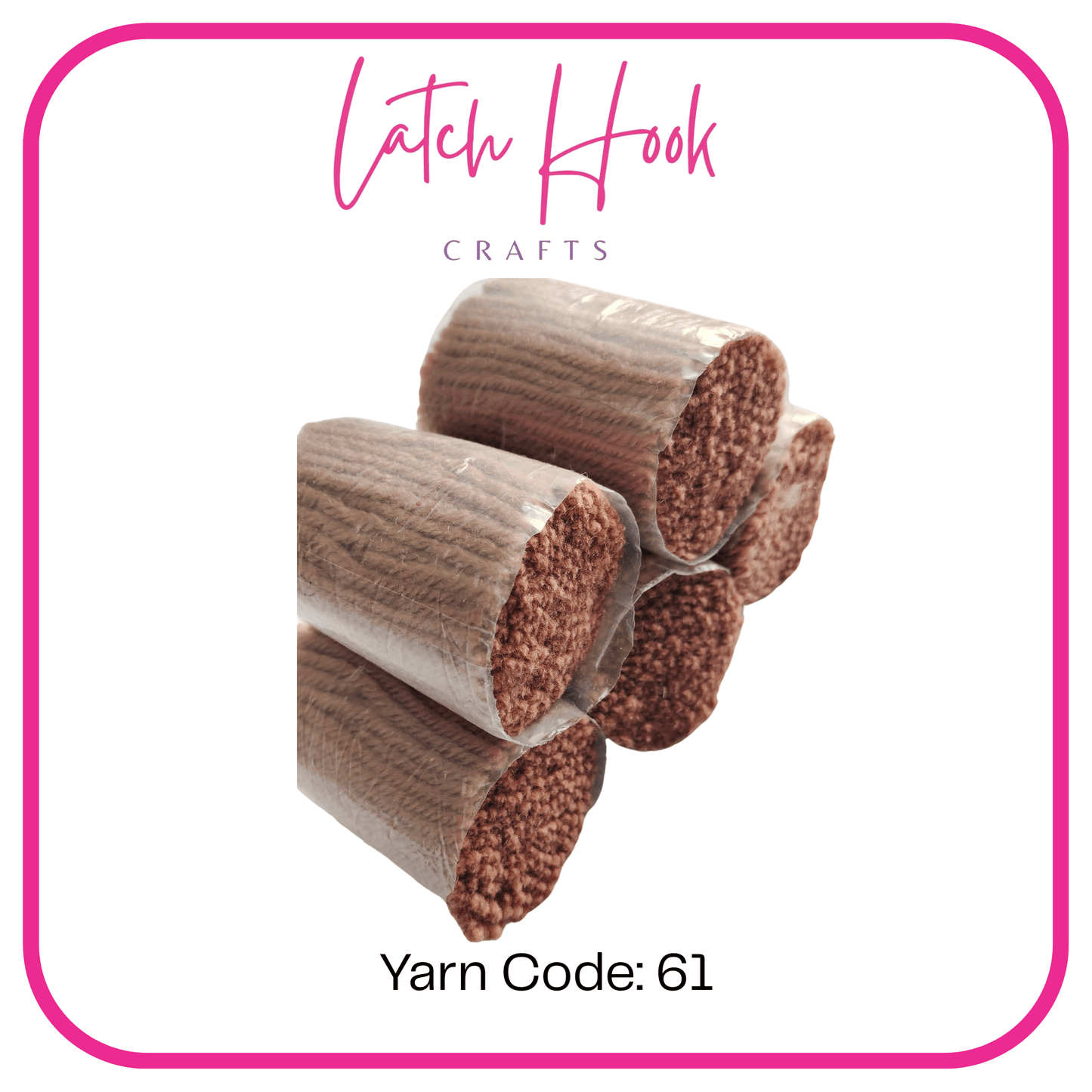 Toasted Pecan Latch Hook Yarn - Latch Hook Crafts