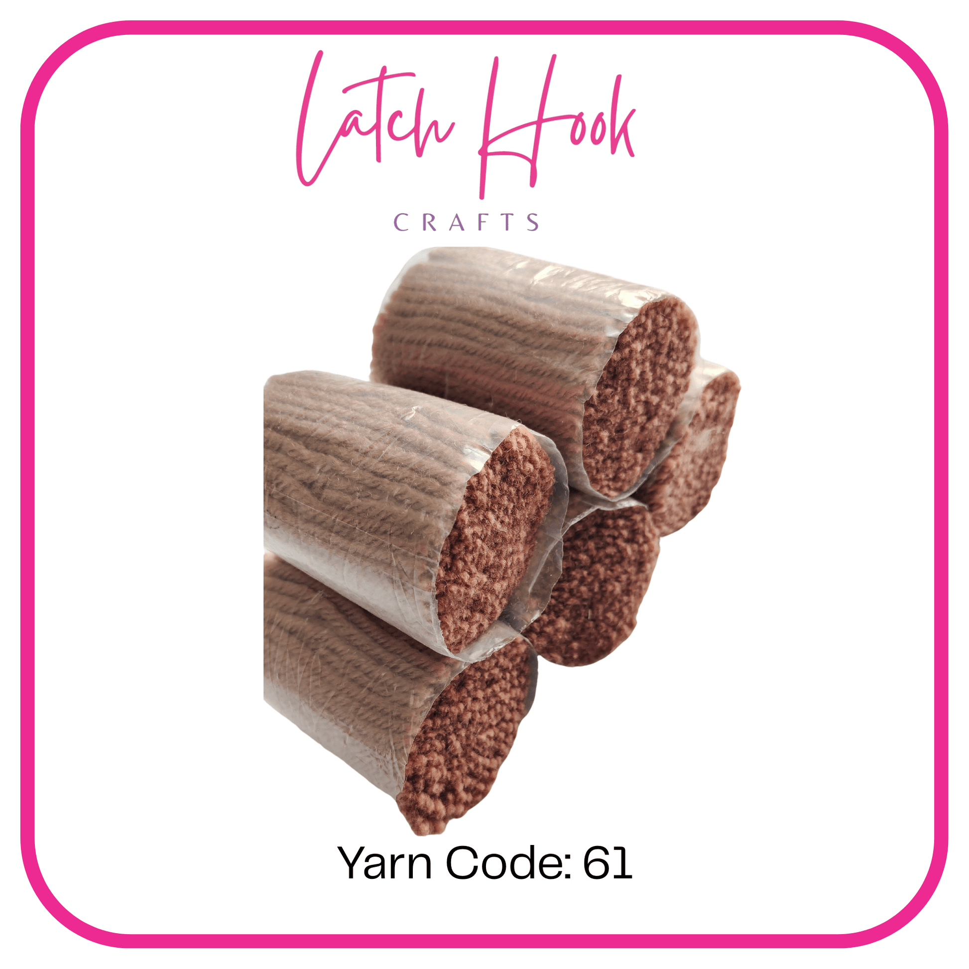 Toasted Pecan Latch Hook Yarn - Latch Hook Crafts