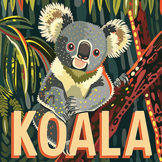 Treetop Koala - Latch Hook Pillowcase Kit - Latch Hook Crafts