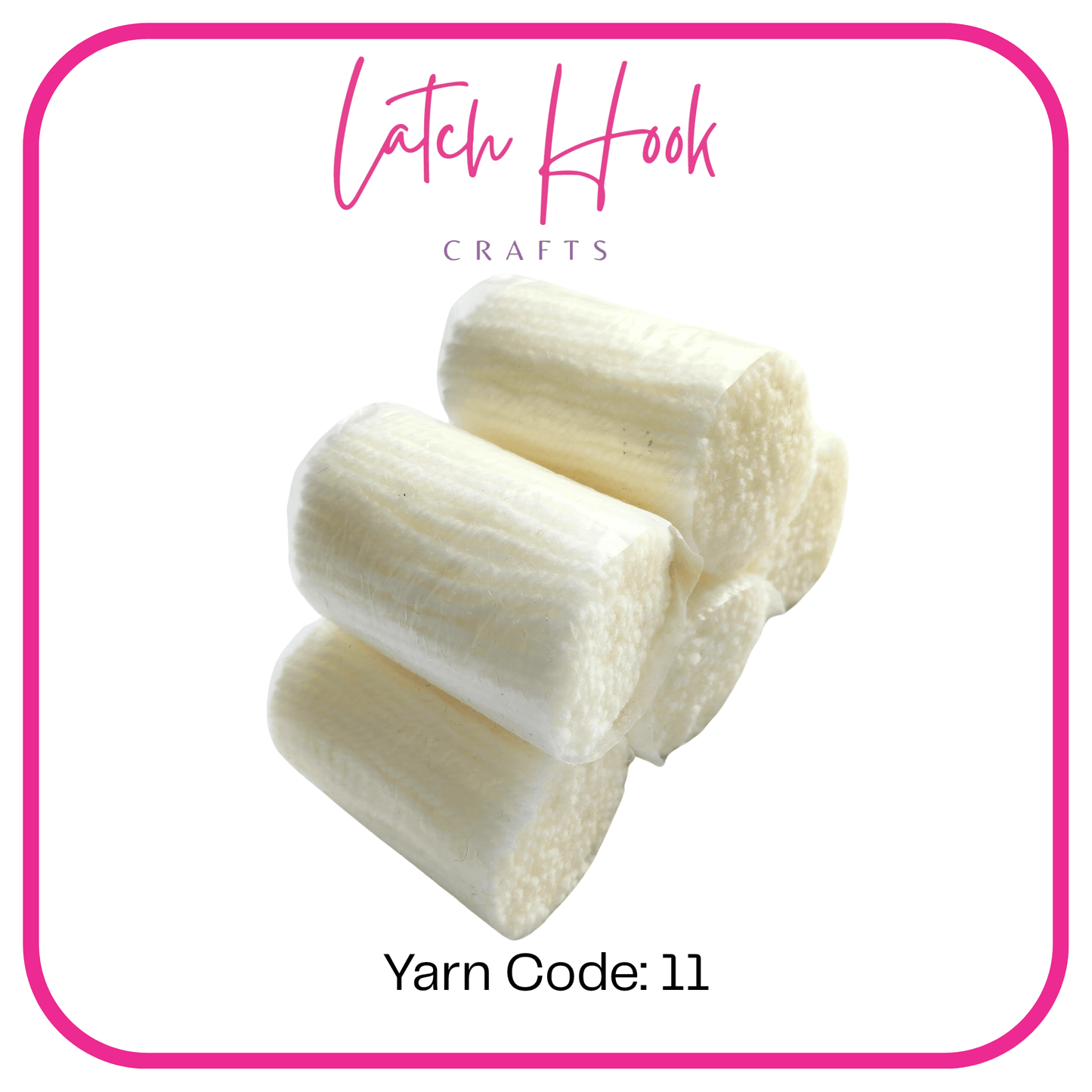 Vanilla Frost Latch Hook Yarn - Latch Hook Crafts
