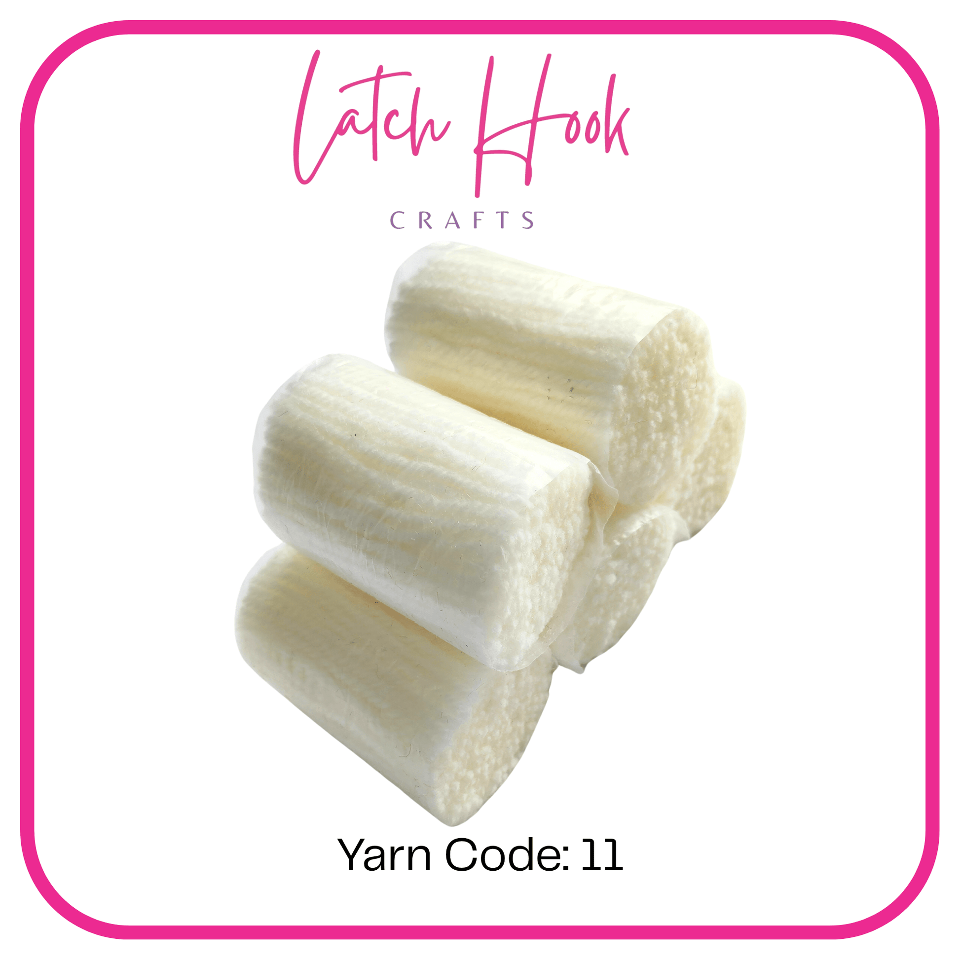 Vanilla Frost Latch Hook Yarn - Latch Hook Crafts