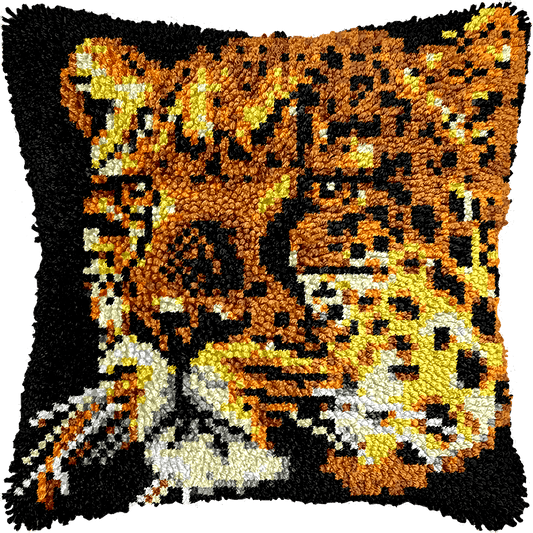 Wild Majesty - Latch Hook Pillowcase Kit - Latch Hook Crafts