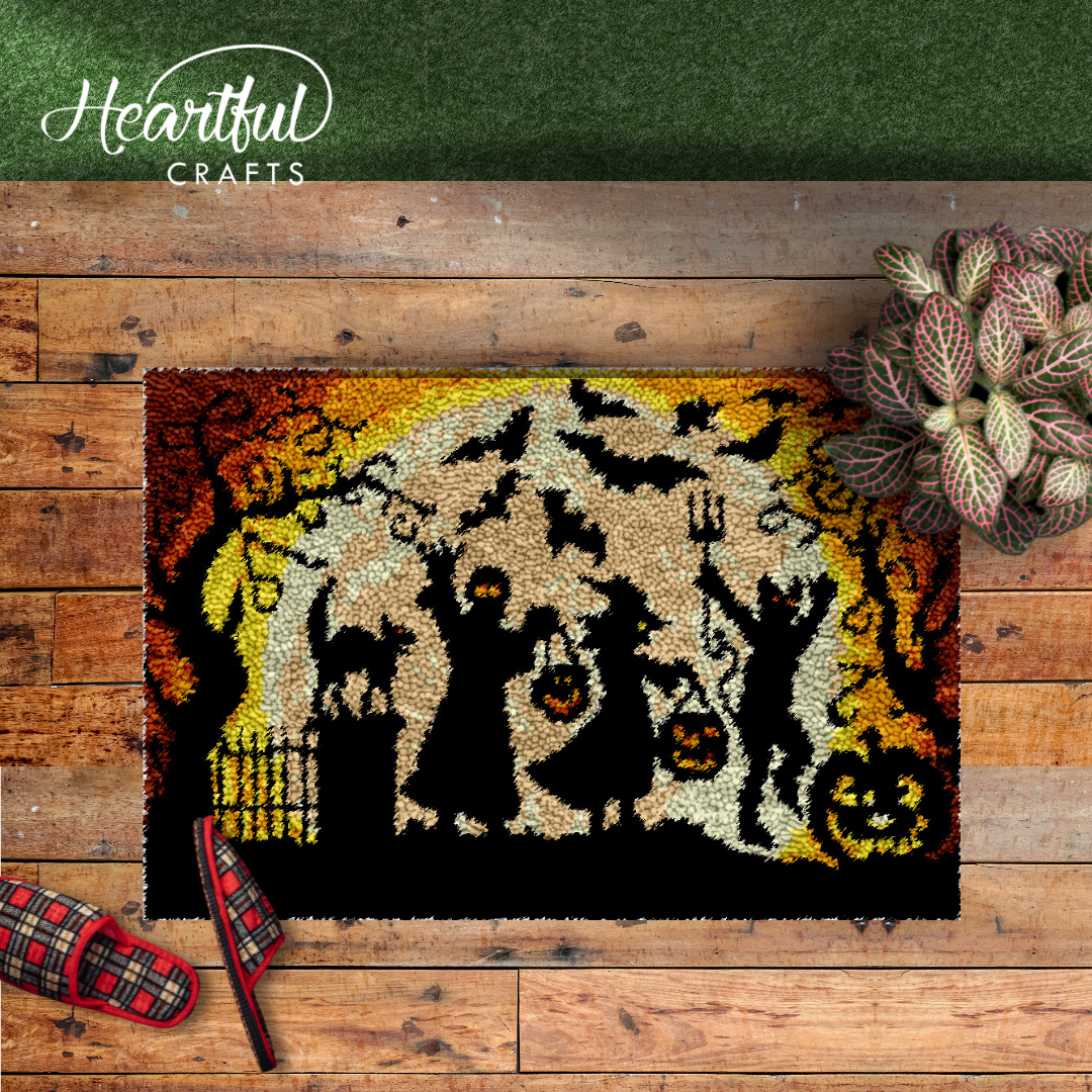 Witching Hour Latch Hook Rug by Heartful Crafts
