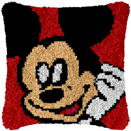 Hey Over There! Latch Hook Pillowcase by Heartful Crafts